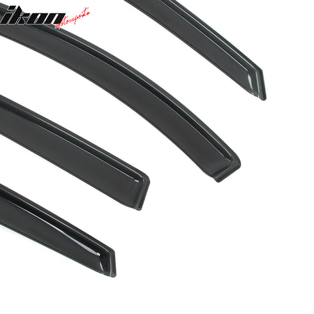 For 20-25 Ford Escape Window Visors Deflectors In Channel Acrylic Rain Sun Guard
