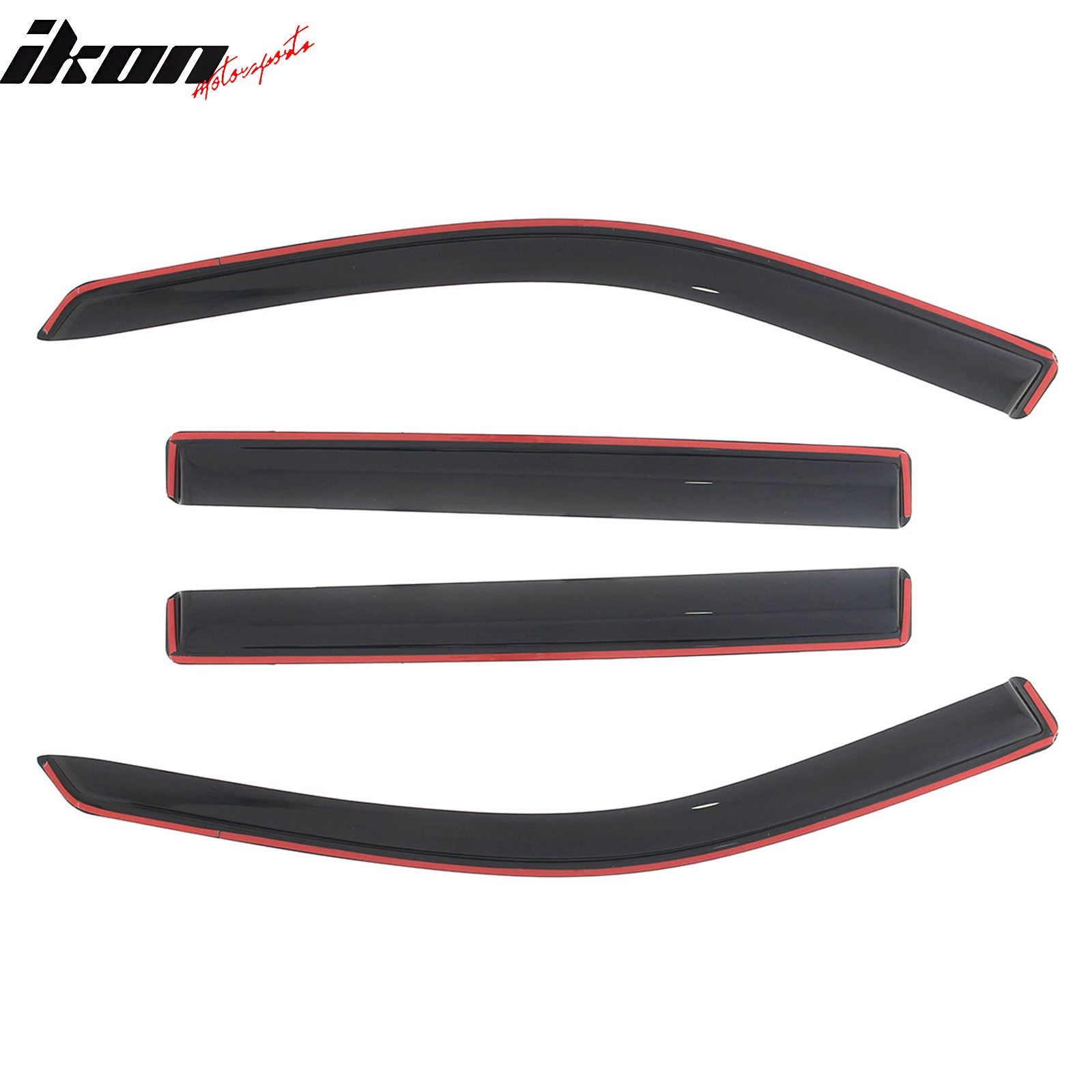 Fits 17-26 Jeep Compass In-Channel Window Visors Vent Rain Sun Guards Deflectors