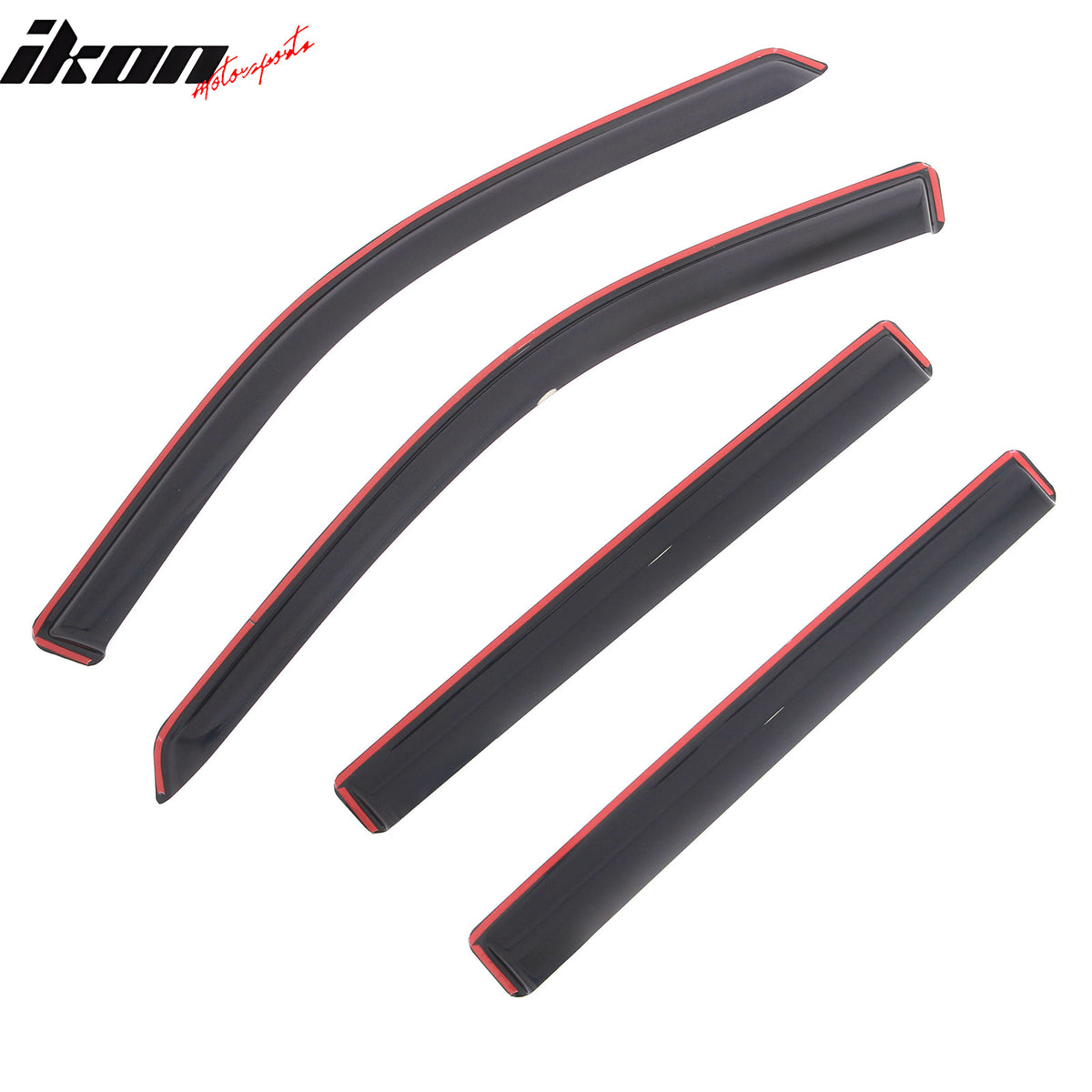 Fits 17-26 Jeep Compass In-Channel Window Visors Vent Rain Sun Guards Deflectors