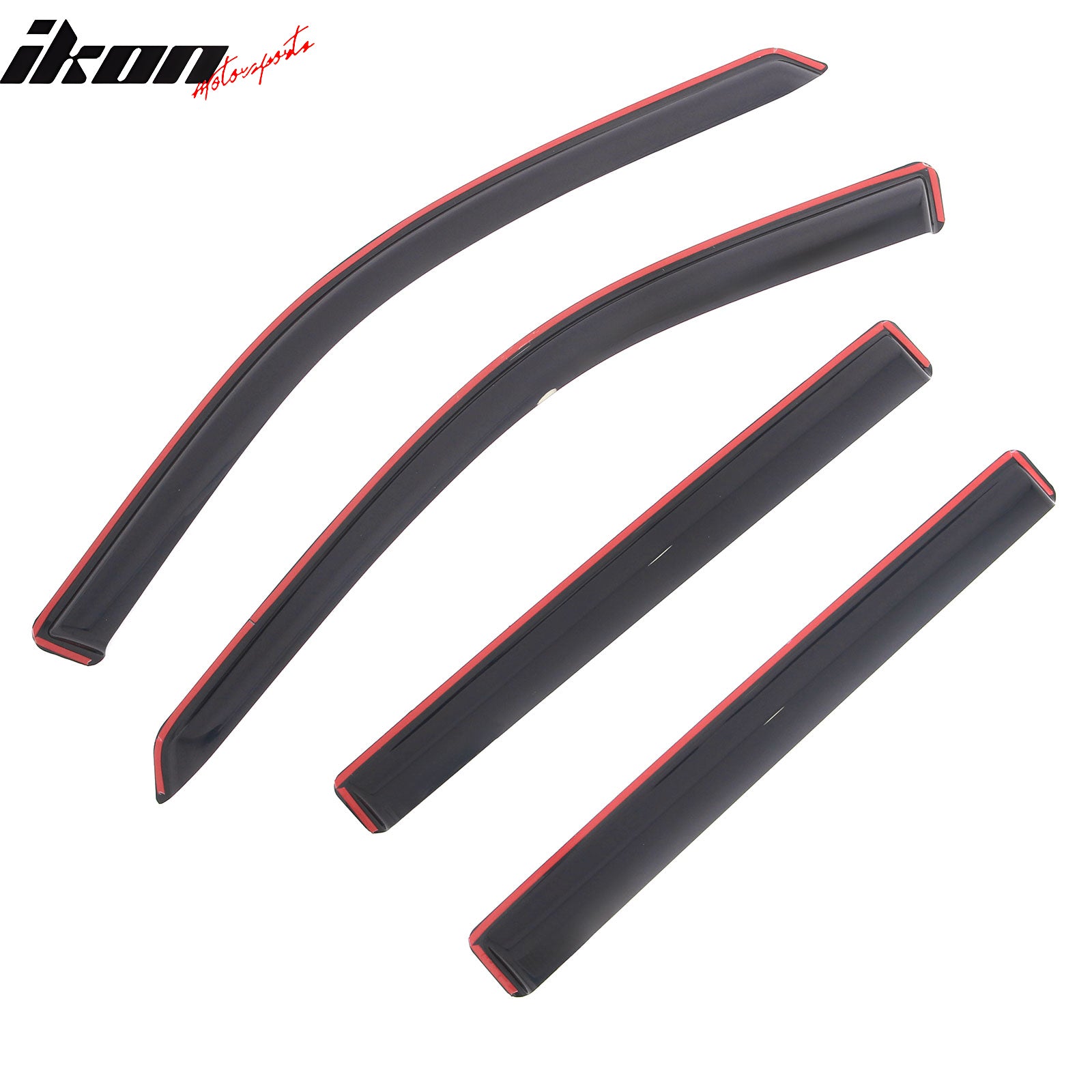 Fits 17-26 Jeep Compass In-Channel Window Visors Vent Rain Sun Guards Deflectors