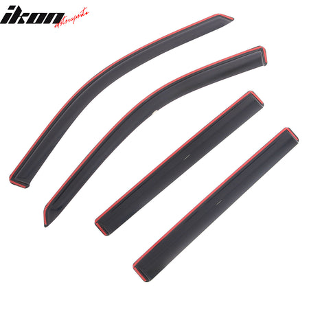 Fits 17-26 Jeep Compass In-Channel Window Visors Vent Rain Sun Guards Deflectors