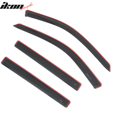 Fits 17-26 Jeep Compass In-Channel Window Visors Vent Rain Sun Guards Deflectors