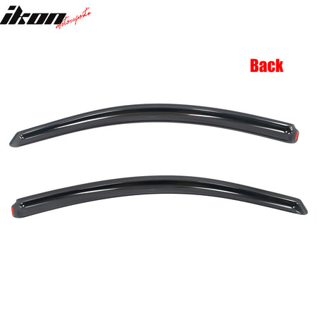 Fits 17-19 Nissan Titan& Titan XD Standard/Extended Cab In-Channel Window Visors