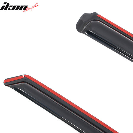 Fits 17-19 Nissan Titan& Titan XD Standard/Extended Cab In-Channel Window Visors