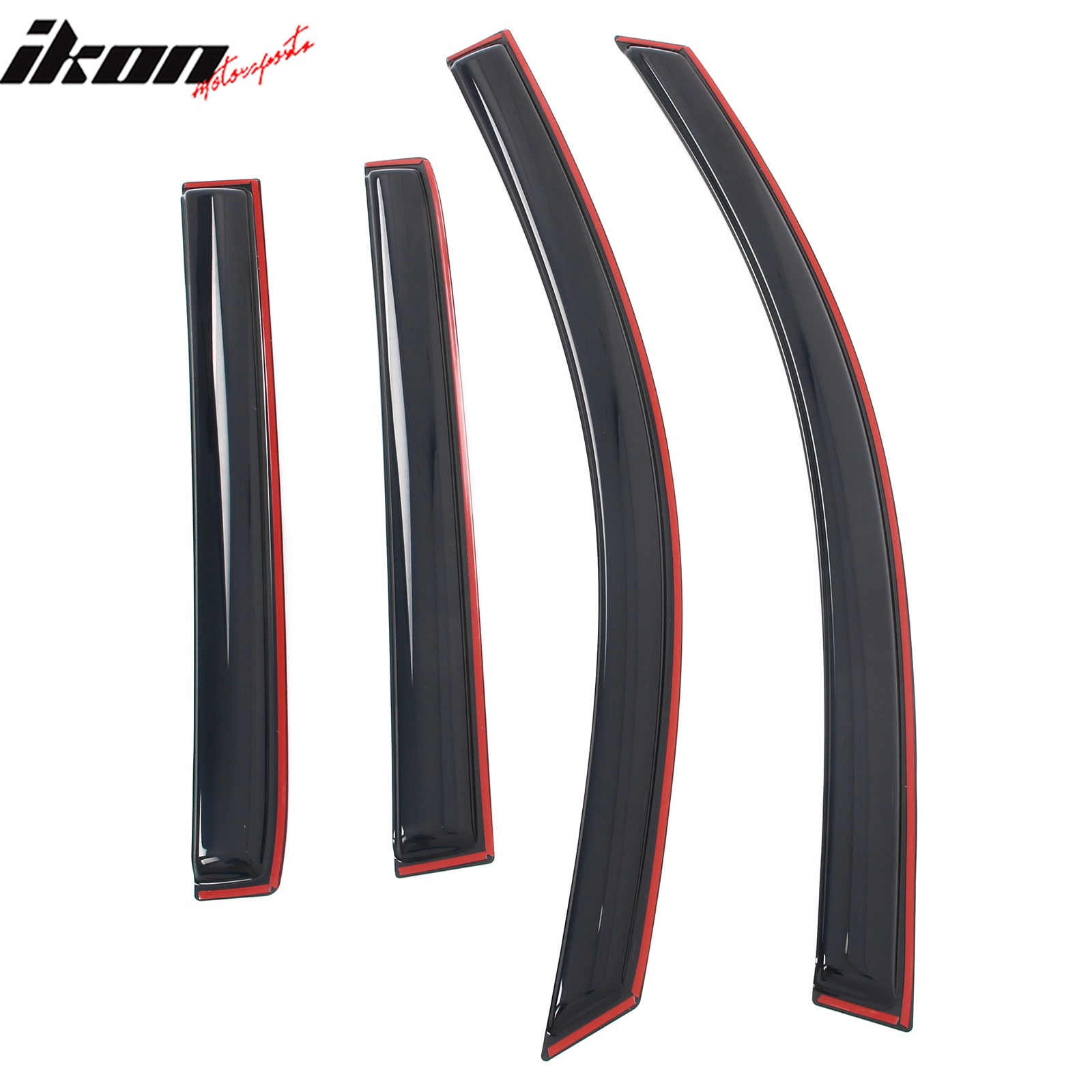 Fits 16-24 Nissan Titan XD& Titan Crew Cab In-Channel Window Deflectors Acrylic