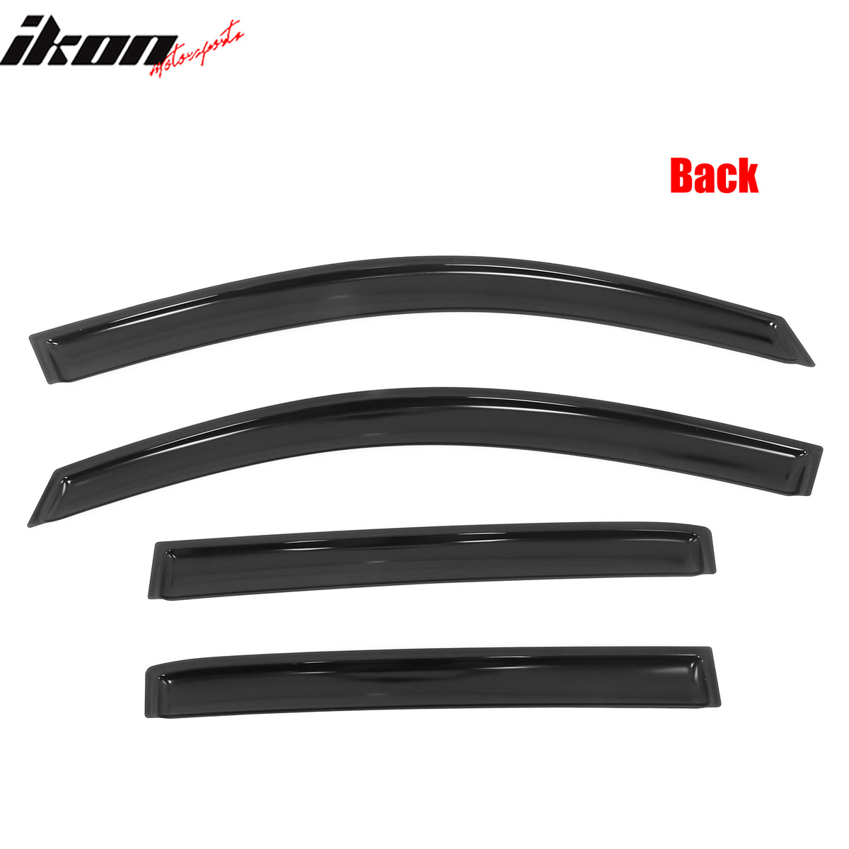 Fits 16-24 Nissan Titan XD& Titan Crew Cab In-Channel Window Deflectors Acrylic