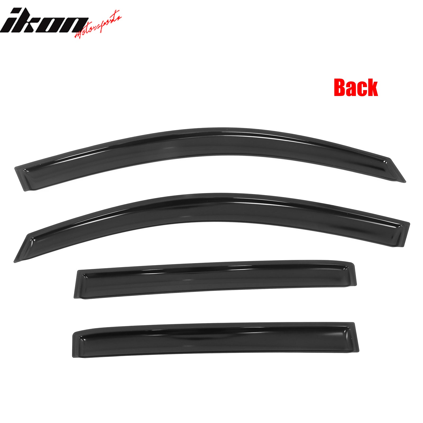 Fits 16-24 Nissan Titan XD& Titan Crew Cab In-Channel Window Deflectors Acrylic