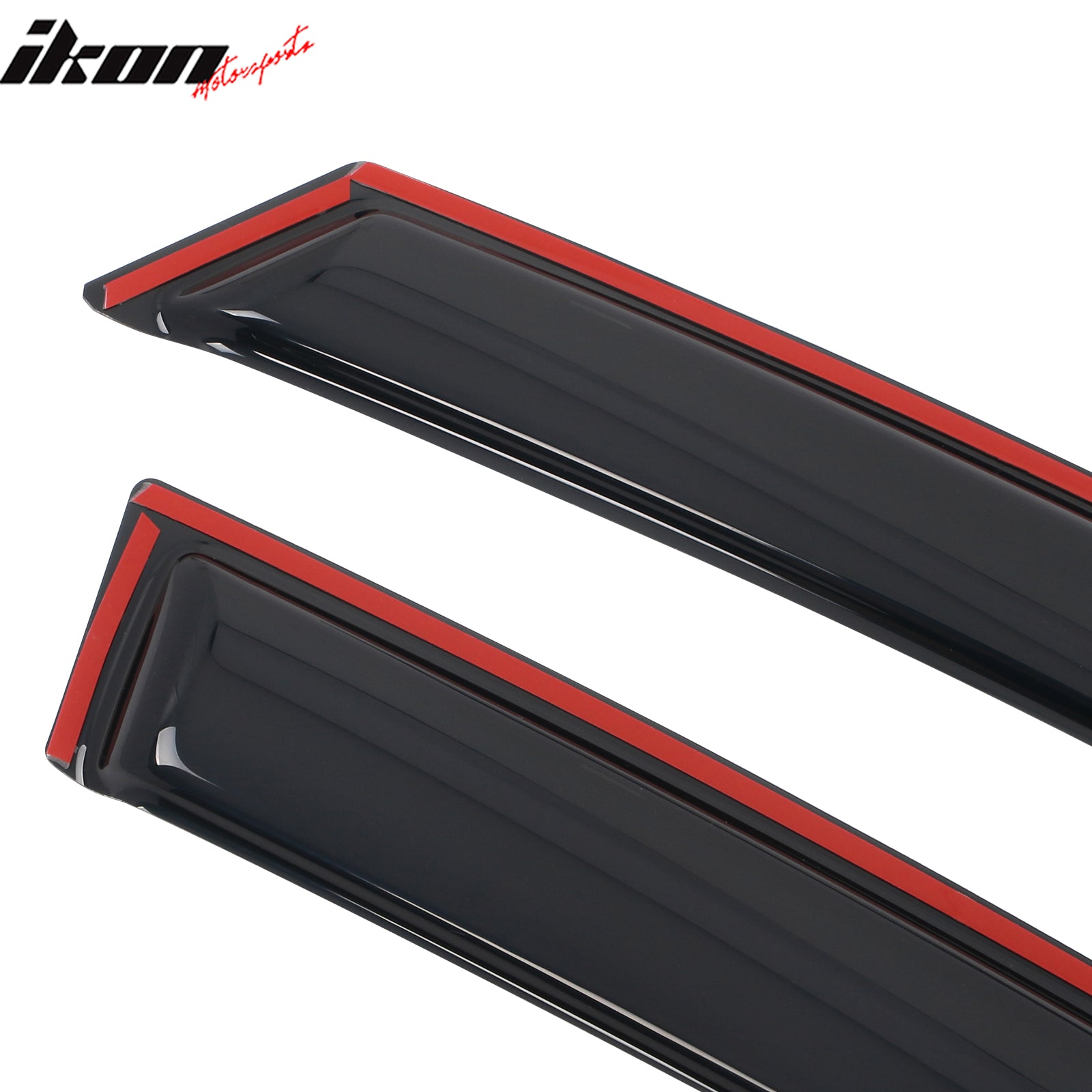Fits 16-24 Nissan Titan XD& Titan Crew Cab In-Channel Window Deflectors Acrylic