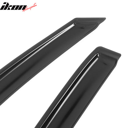 Fits 16-24 Nissan Titan XD& Titan Crew Cab In-Channel Window Deflectors Acrylic