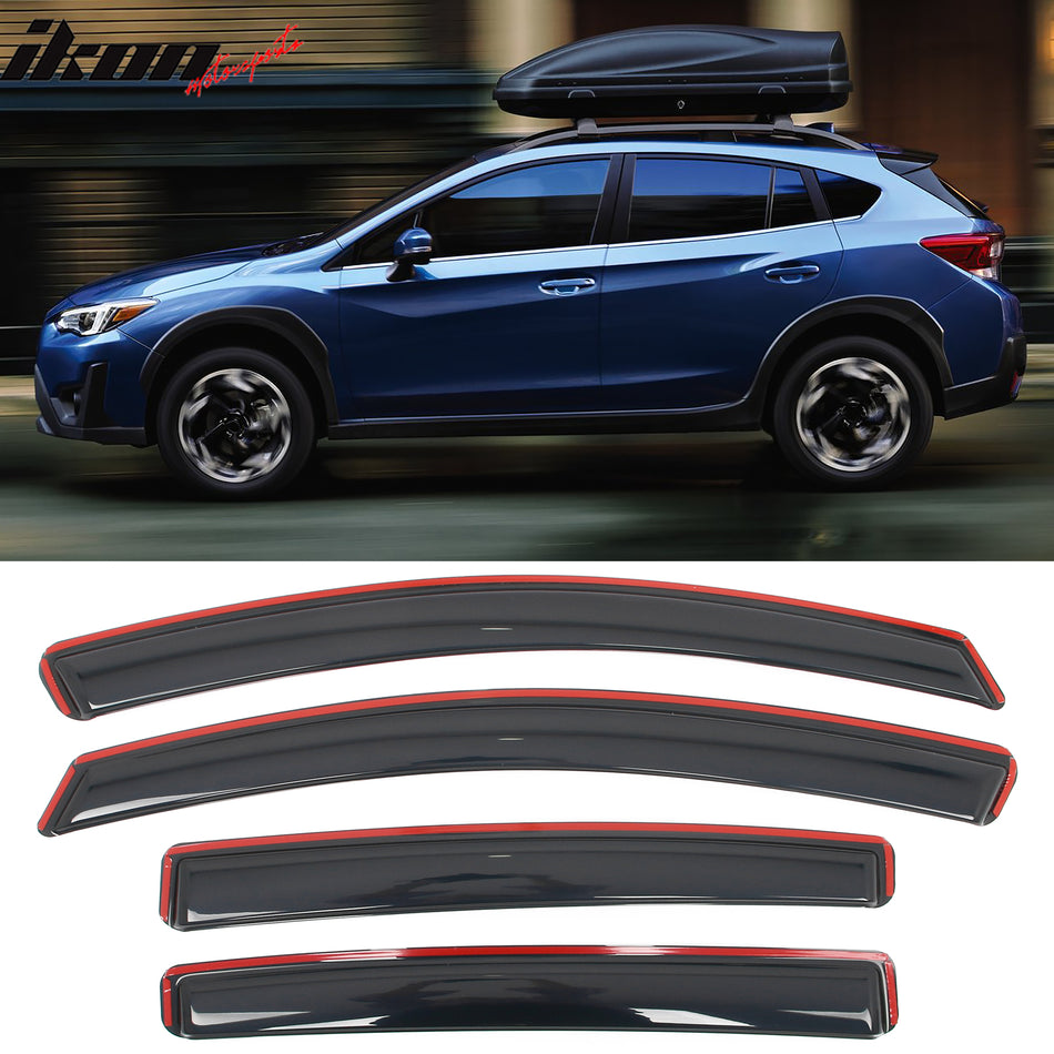 2017-2023 Subaru Crosstrek& Impreza Hatchback In-Channel Window Visors