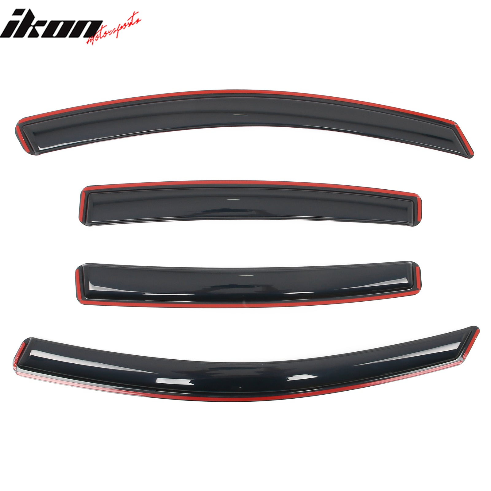 Fits 17-23 Subaru Impreza Hatchback In-Channel Side Window Visors 4PC Rain Guard