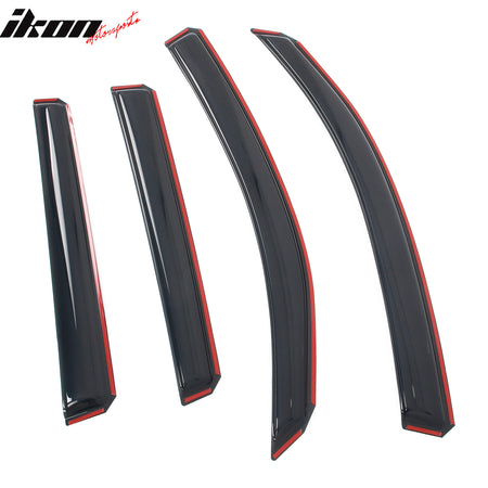 Fits 14-18 Subaru Forester Acrylic Window Visors In Channel Rain Sun Deflectors