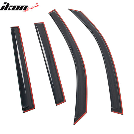 Fits 19-24 Subaru Forester In-Channel Side Window Deflectors Acrylic Rain Shade