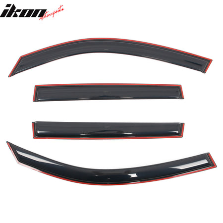 Fits 19-24 Subaru Forester In-Channel Side Window Deflectors Acrylic Rain Shade