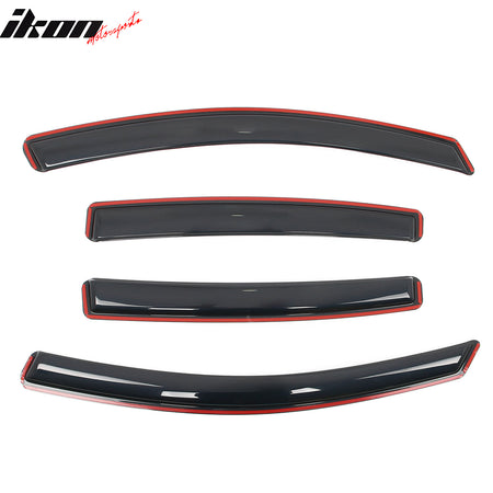 Fits 12-16 Subaru Impreza Hatchback 13-15 XV Crosstrek In-Channel Window Visors