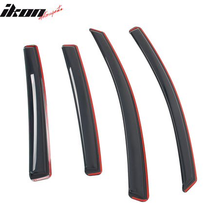 Fits 12-16 Subaru Impreza Hatchback 13-15 XV Crosstrek In-Channel Window Visors