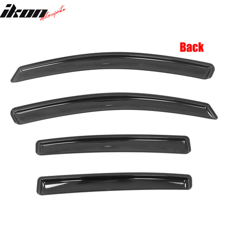 Fits 12-16 Subaru Impreza Hatchback 13-15 XV Crosstrek In-Channel Window Visors