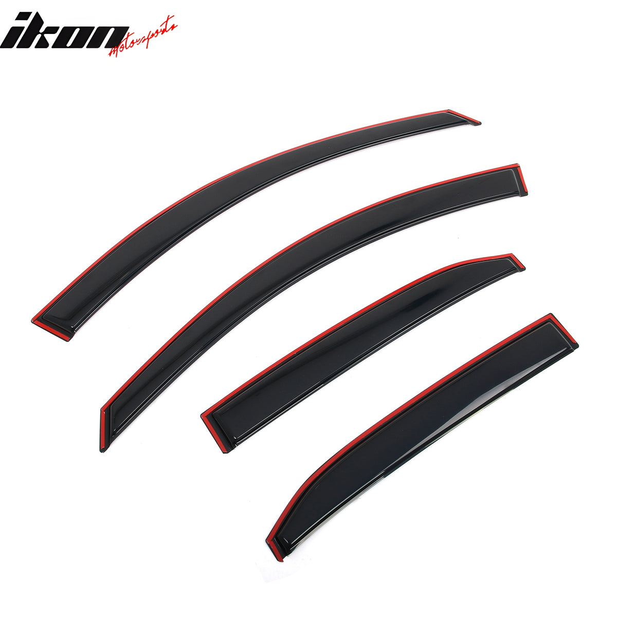 Fits 07-11 Toyota Camry In-Channel Window Visor Acrylic Rain Sun Shade Deflector