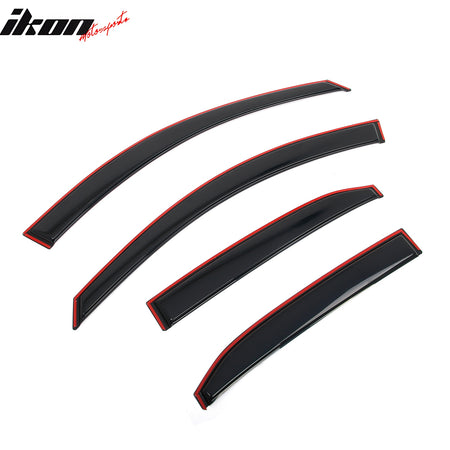 Fits 07-11 Toyota Camry In-Channel Window Visor Acrylic Rain Sun Shade Deflector