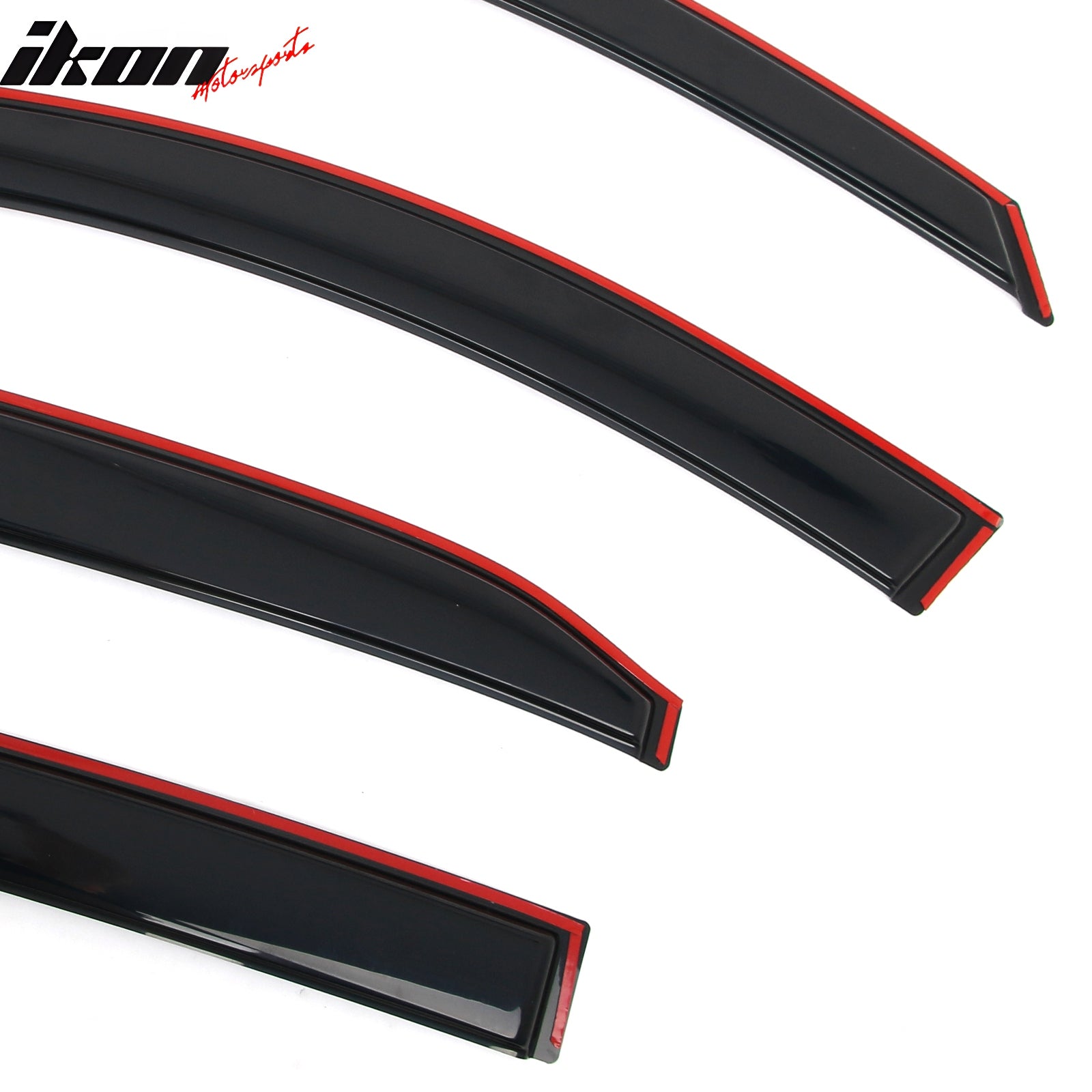 Fits 07-11 Toyota Camry In-Channel Window Visor Acrylic Rain Sun Shade Deflector