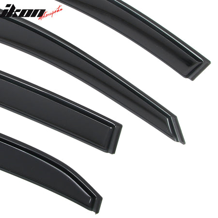 Fits 07-11 Toyota Camry In-Channel Window Visor Acrylic Rain Sun Shade Deflector