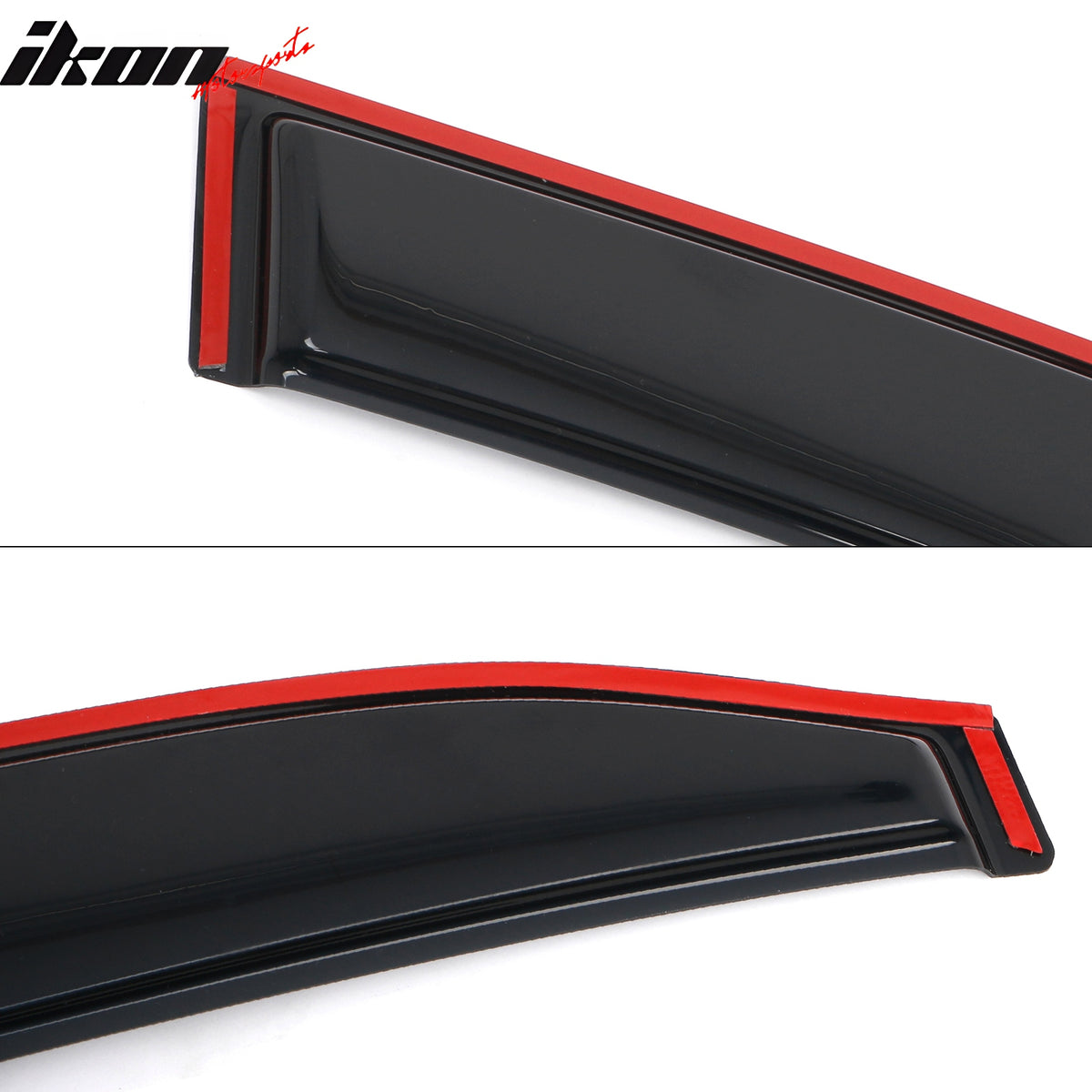 Fits 07-11 Toyota Camry In-Channel Window Visor Acrylic Rain Sun Shade Deflector