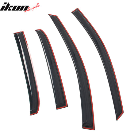 Fits 14-19 Toyota Corolla Sedan In-Channel Side Window Deflectors Rain Shade 4PC