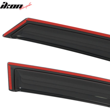 Fits 14-19 Toyota Corolla Sedan In-Channel Side Window Deflectors Rain Shade 4PC