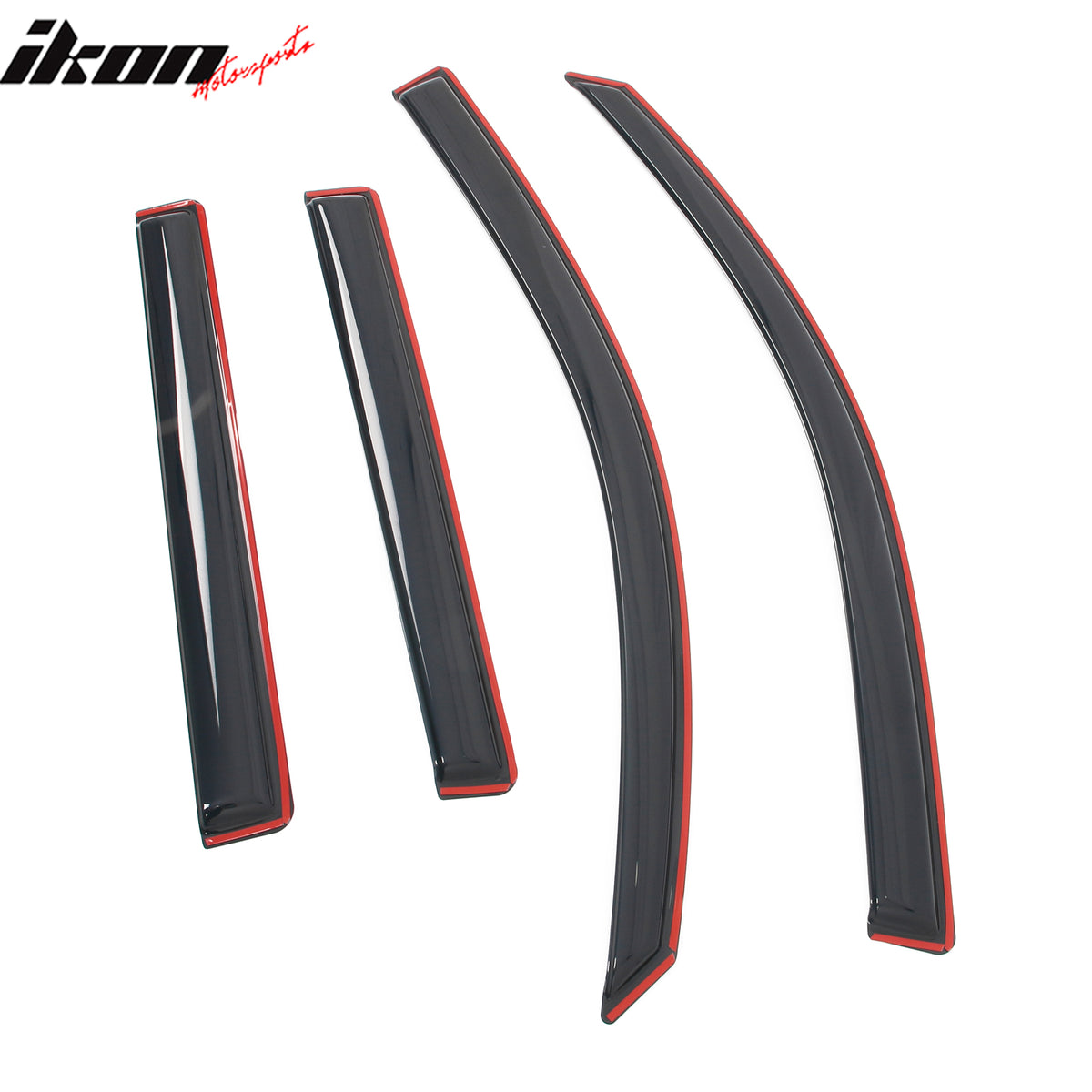 Fits 08-13 Toyota Highlander In-Channel Side Window Deflector Acrylic Rain Shade