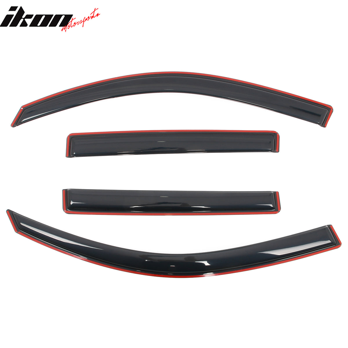 Fits 08-13 Toyota Highlander In-Channel Side Window Deflector Acrylic Rain Shade