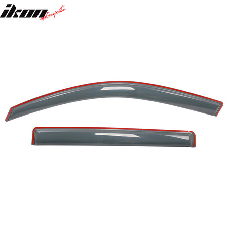 Fits 08-13 Toyota Highlander In-Channel Side Window Deflector Acrylic Rain Shade