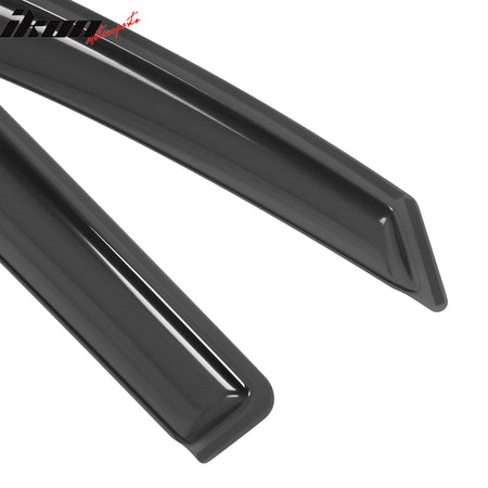 Fits 08-13 Toyota Highlander In-Channel Side Window Deflector Acrylic Rain Shade