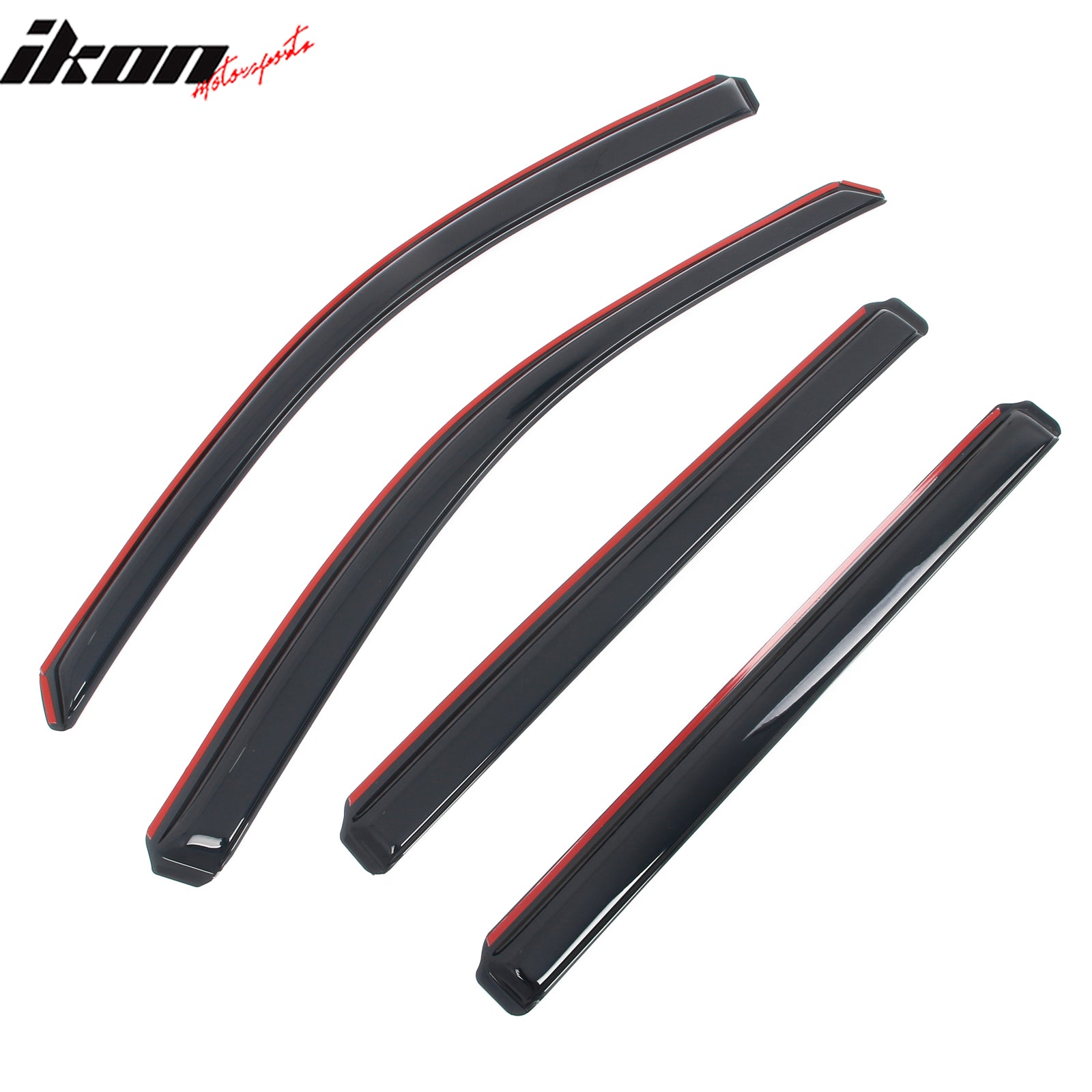 For 14-19 Toyota Highlander Acrylic Window Visors In Channel Rain Vent Deflector