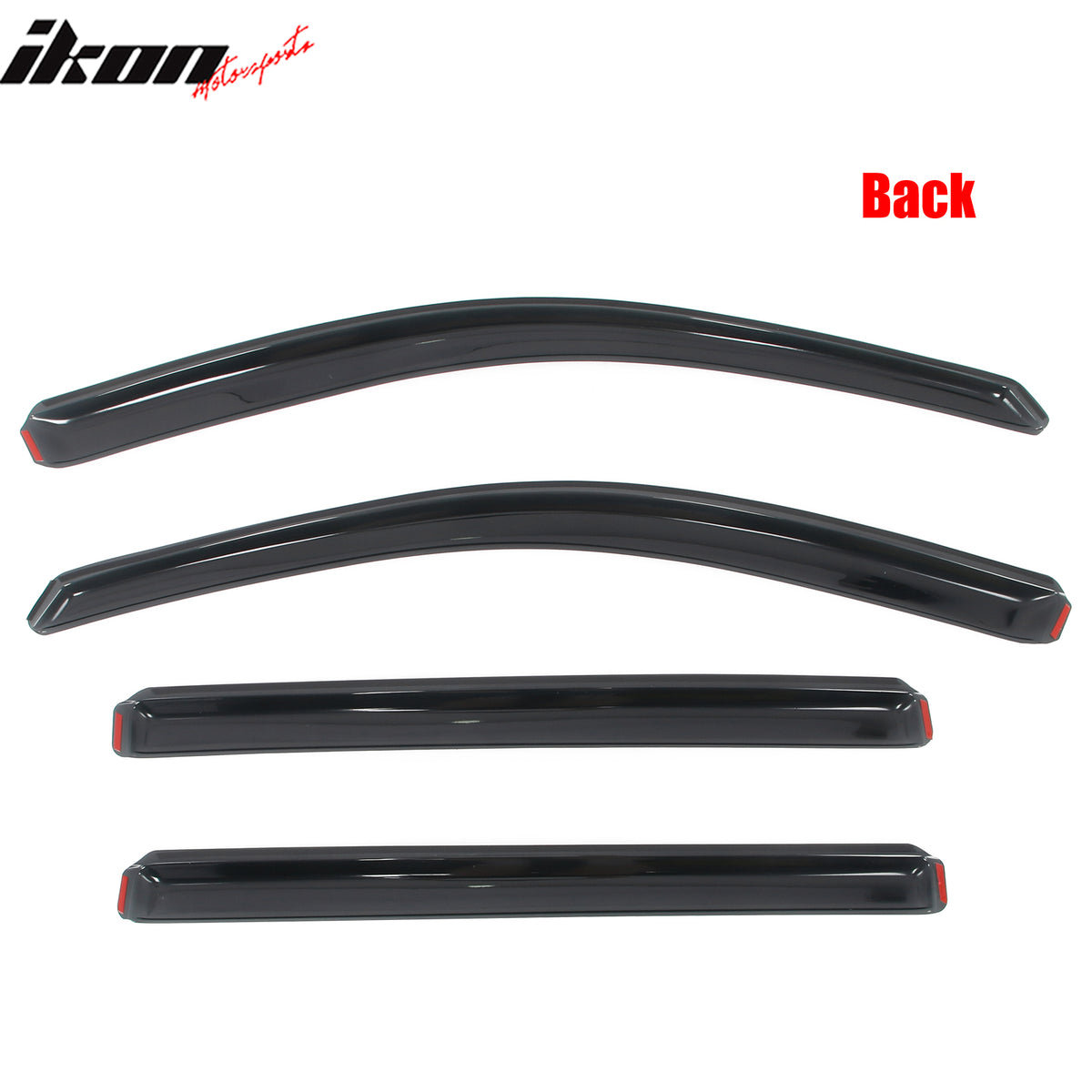 For 14-19 Toyota Highlander Acrylic Window Visors In Channel Rain Vent Deflector