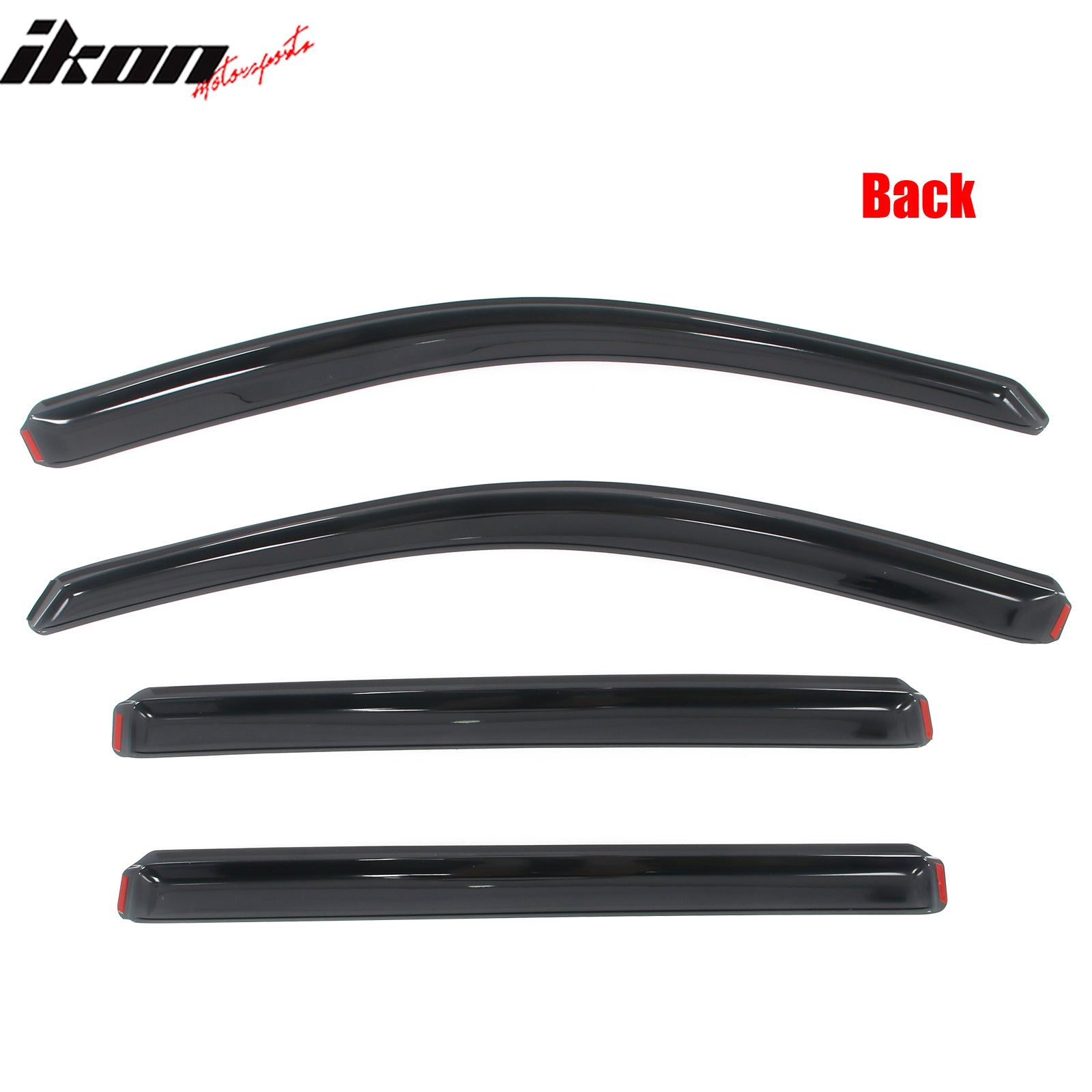 For 14-19 Toyota Highlander Acrylic Window Visors In Channel Rain Vent Deflector