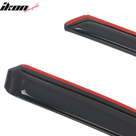 For 14-19 Toyota Highlander Acrylic Window Visors In Channel Rain Vent Deflector