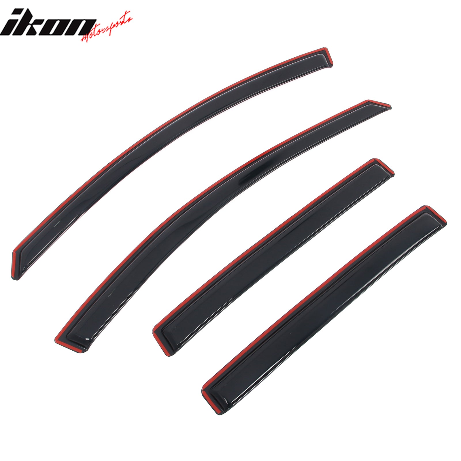 Fits 13-18 Toyota RAV4 Acrylic Window Visors In Channel Rain Sun Vent Deflectors