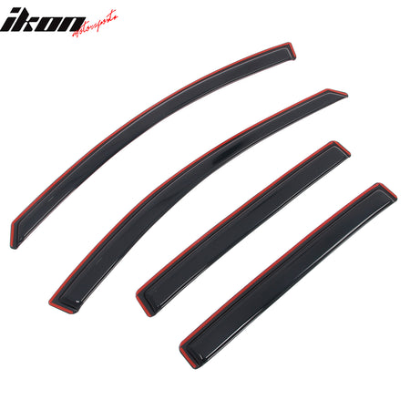 Fits 13-18 Toyota RAV4 Acrylic Window Visors In Channel Rain Sun Vent Deflectors