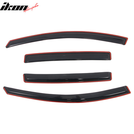 Fits 13-18 Toyota RAV4 Acrylic Window Visors In Channel Rain Sun Vent Deflectors