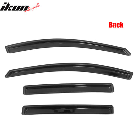 Fits 13-18 Toyota RAV4 Acrylic Window Visors In Channel Rain Sun Vent Deflectors
