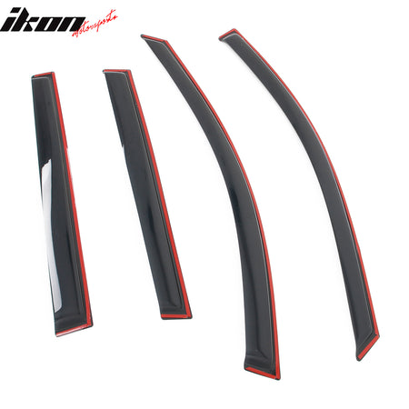 Fits 19-25 Toyota RAV4 Prime Acrylic Window Visors In Channel Rain Sun Deflector