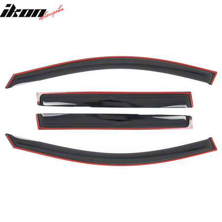 Fits 19-25 Toyota RAV4 Prime Acrylic Window Visors In Channel Rain Sun Deflector