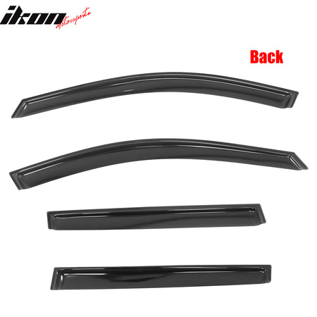 Fits 19-25 Toyota RAV4 Prime Acrylic Window Visors In Channel Rain Sun Deflector