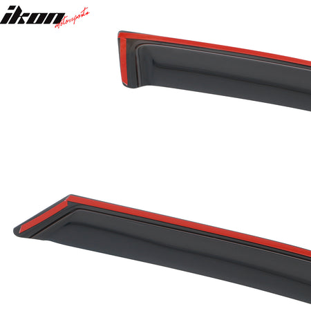 Fits 19-25 Toyota RAV4 Prime Acrylic Window Visors In Channel Rain Sun Deflector