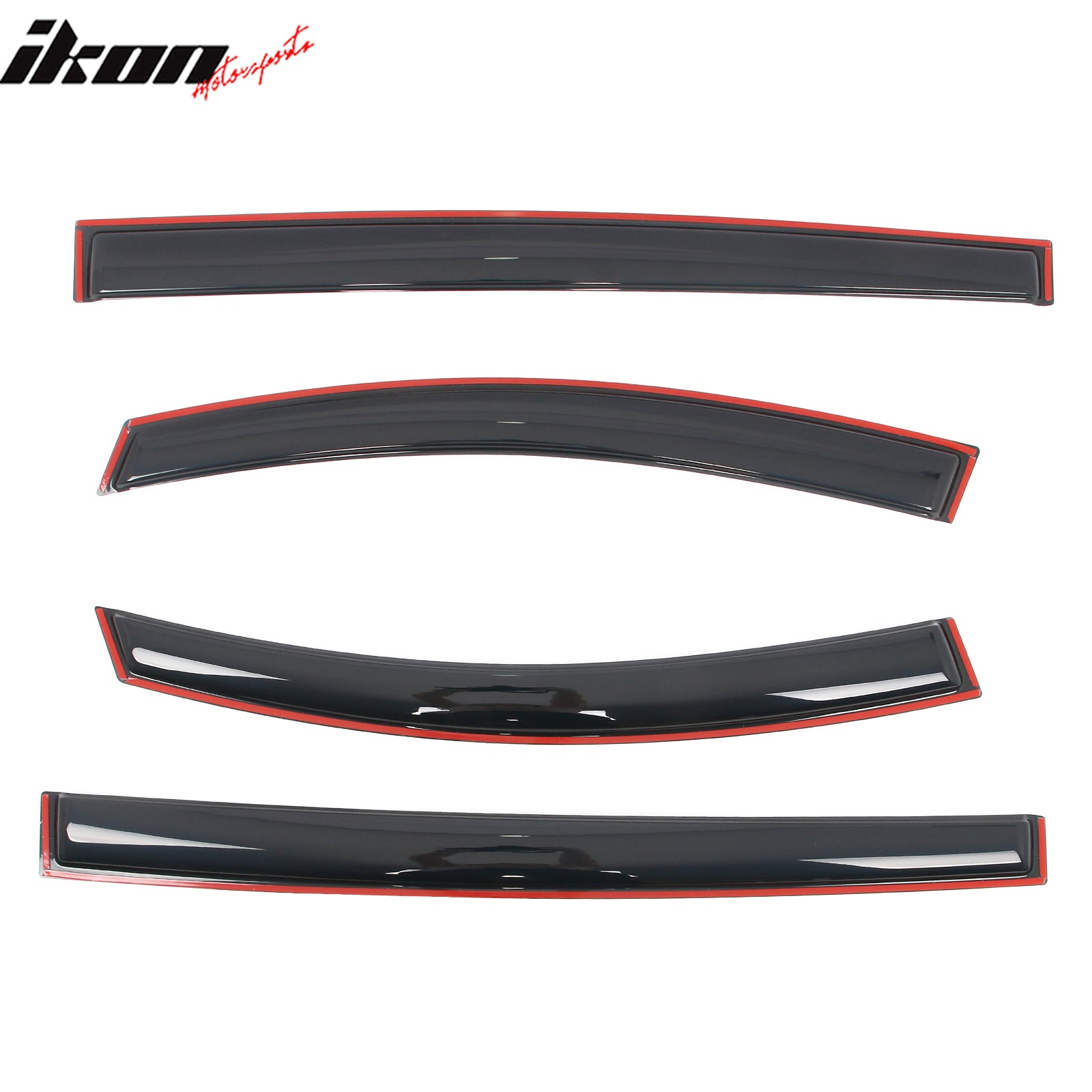Fits 21-25 Toyota Sienna Acrylic Window Visors In Channel Rain Vent Deflectors
