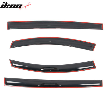 Fits 21-25 Toyota Sienna Acrylic Window Visors In Channel Rain Vent Deflectors