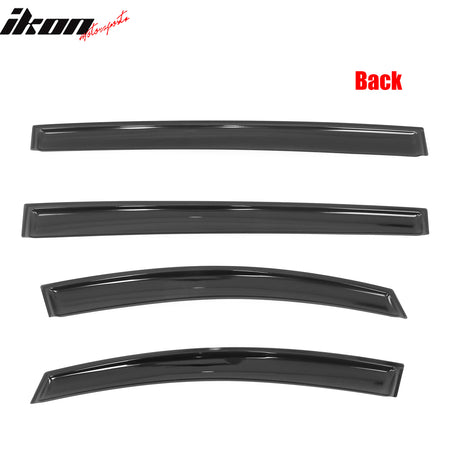 Fits 21-25 Toyota Sienna Acrylic Window Visors In Channel Rain Vent Deflectors