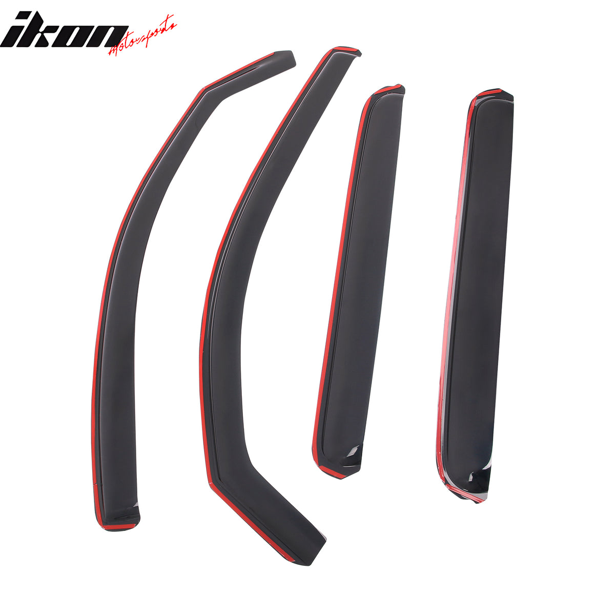 Fits 05-15 Toyota Tacoma Double Cab In-Channel Window Visors Acrylic Rain Shade