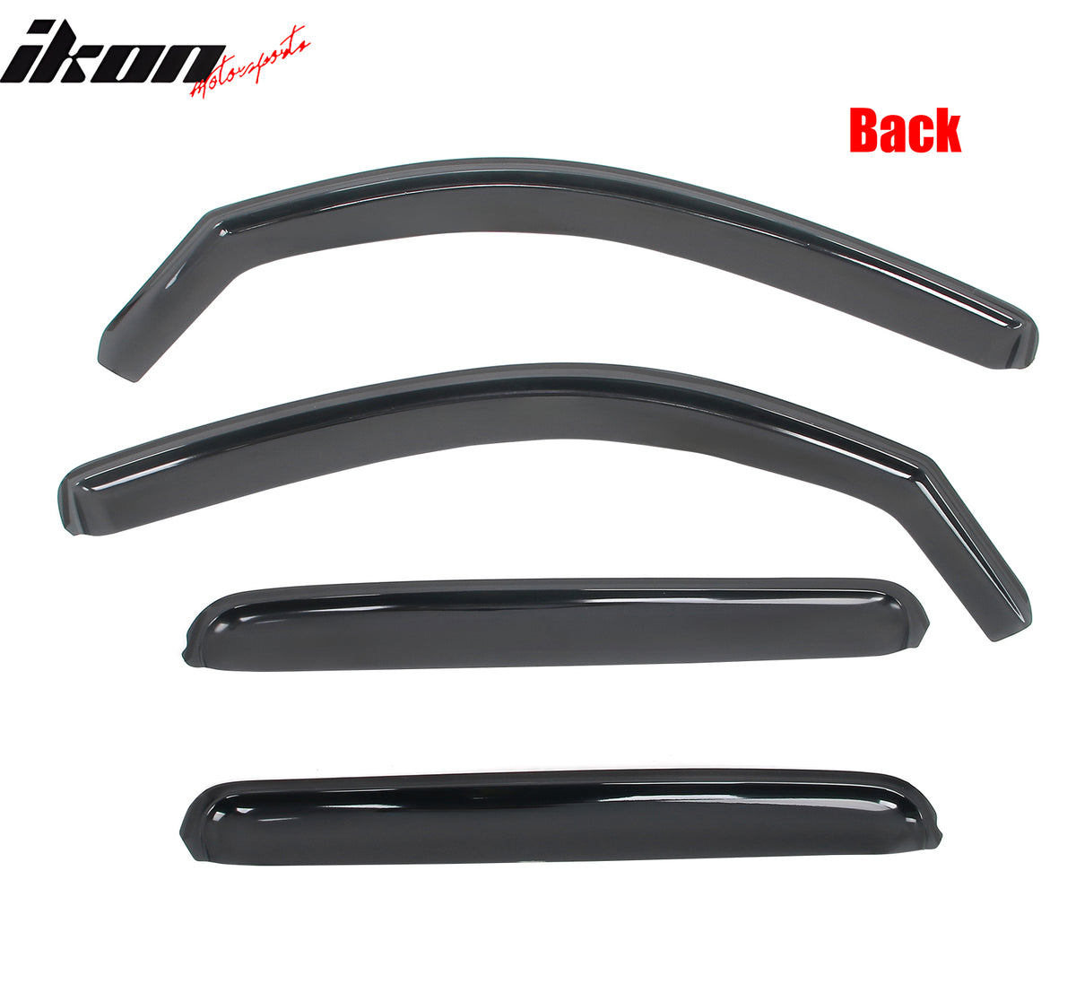 Fits 05-15 Toyota Tacoma Double Cab In-Channel Window Visors Acrylic Rain Shade