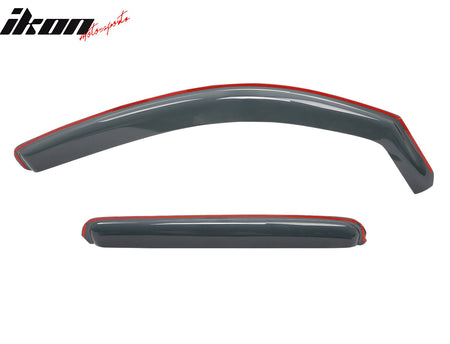 Fits 05-15 Toyota Tacoma Double Cab In-Channel Window Visors Acrylic Rain Shade